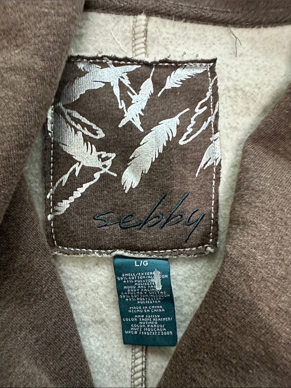 Sebby Hoodie wrap Jacket Large - Picture 5 of 6